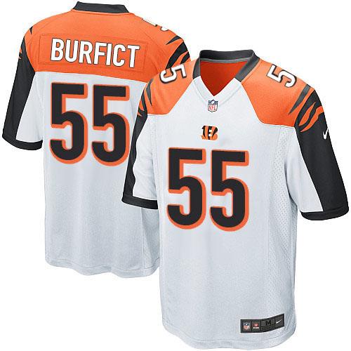 Youth Limited Vontaze Burfict Nike Jersey White Road - #55 NFL Cincinnati Bengals